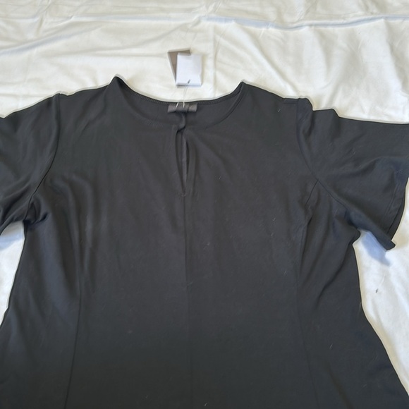 J.Jill Short Sleeve Flutter Maxi Dress Keyhole Women’s Medium Black NWT - Picture 3 of 6